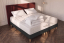 Pack lit complet 180x200 cm - Matelas + Sommier Noir + 2 oreillers + Couette - Balmoral