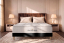 Ensemble Matelas Sommier 140x190 cm - Sommier Noir (en kit) - George V