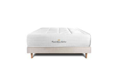 Ensemble Matelas Sommier 140x190 cm - Sommier Beige Clair (déjà monté) - Windsor