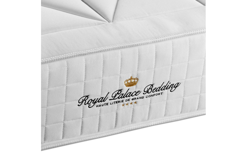 Ensemble Matelas Sommier 140x190 cm - Sommier Beige Clair (déjà monté) - Windsor
