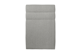 Tête de lit 90 cm Lignes - Tissu Bouclette Gris