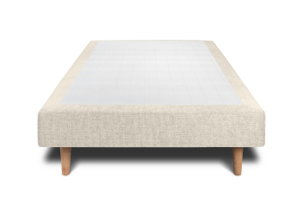 Sommier Tapissier 80x200 cm (déjà monté) - Toile Nattée - Beige Clair