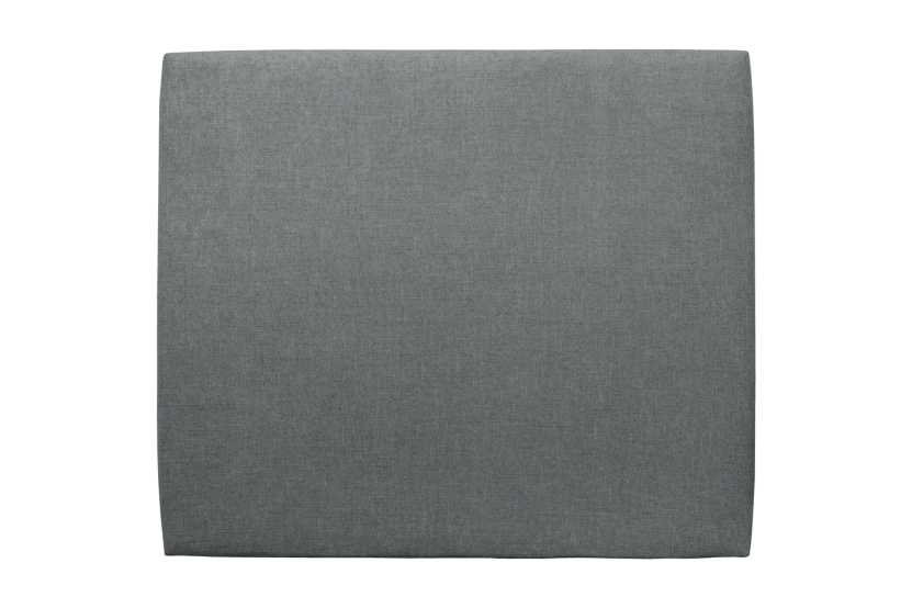 Tête de lit 150 cm Tapissée - Tissu Toile Natté Gris Anthracite
