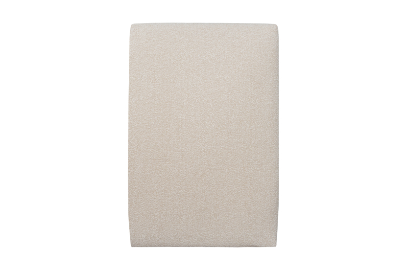 Tête de lit 90 cm Tapissée - Tissu Bouclette Beige Clair