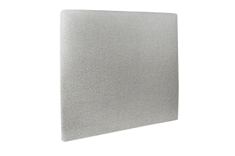 Tête de lit 140 cm Tapissée - Tissu Bouclette Gris