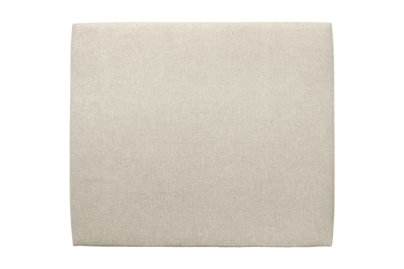 Tête de lit 135 cm Tapissée - Tissu Toile Natté Beige Clair
