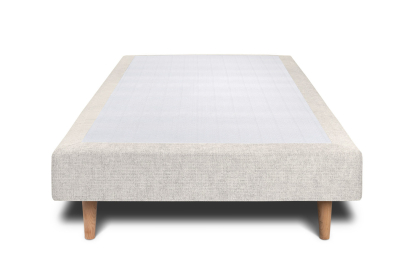 Sommier Tapissier 100x200 cm - H29 cm - Toile nattée - Beige clair