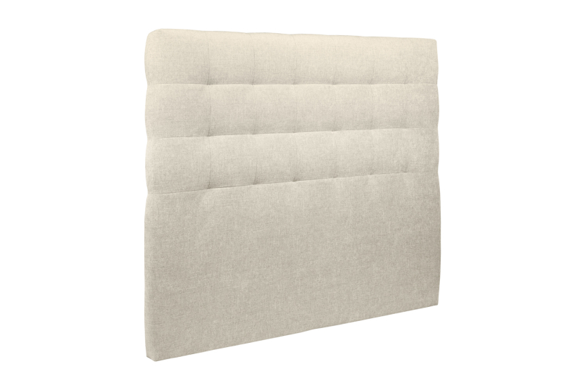 Tête de lit 180 cm Capitonnée - Tissu Toile Natté Beige Clair