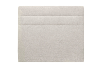Tête de lit 160 cm Lignes - Tissu Toile Natté Beige Clair
