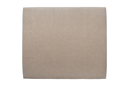 Tête de lit 140 cm Tapissée - Tissu Toile Natté Beige Brun
