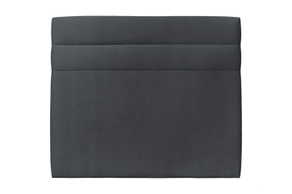 Tête de lit 180 cm Lignes - Tissu Velours Gris Anthracite