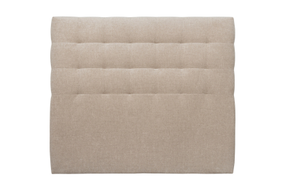 Tête de lit 180 cm Capitonnée - Tissu Toile Natté Beige Brun