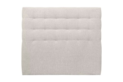 Tête de lit 160 cm Capitonnée - Tissu Toile Natté Beige Clair