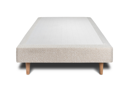 Sommier Tapissier 90x190 cm - H29 cm - Bouclette - Beige clair