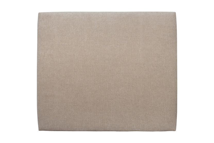 Tête de lit 200 cm Tapissée - Tissu Toile Natté Beige Brun