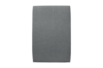 Tête de lit 90 cm Tapissée - Tissu Toile Natté Gris Anthracite