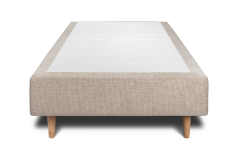 Sommier Tapissier 100x200 cm - Toile nattée  - Beige brun