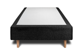 Sommier Tapissier 90x190 cm - H35 cm - Bouclette - Noir