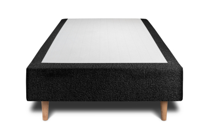 Sommier Tapissier 90x190 cm - H35 cm - Bouclette - Noir