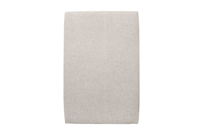 Lit 90x190 cm - Sommier tapissier H29 cm + tête de lit tapissée - Tissu Toile natté Beige Clair