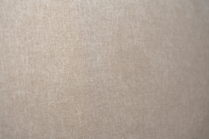 Lit 200x200 cm - Sommier à lattes H29 cm + tête de lit tapissée - Tissu Toile natté Beige Brun