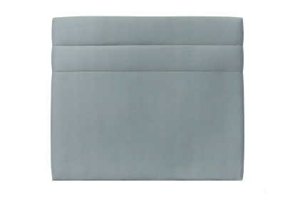 Tête de lit 180 cm Lignes - Tissu Velours Gris Bleute