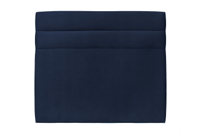 Tête de lit 180 cm Lignes - Tissu Velours Bleu Ocean