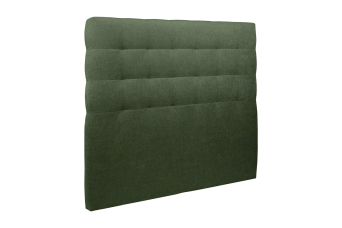 Tête de lit 135 cm Capitonnée - Tissu Toile Natté Vert Kaki