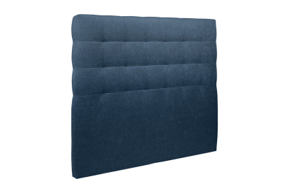 Tête de lit 160 cm Capitonnée - Tissu Toile Natté Bleu Ocean