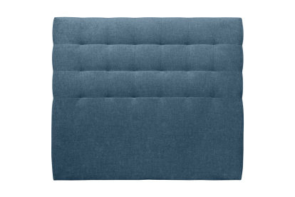 Tête de lit 150 cm Capitonnée - Tissu Toile Natté Bleu Ocean