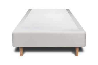 Sommier Tapissier 80x200 cm - H35 cm - Velours - Gris clair