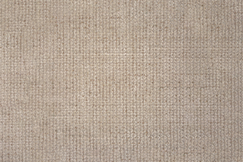 Lit 140x190 cm - Sommier tapissier H29 cm + tête de lit à lignes - Tissu Toile natté Beige Brun