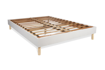 Sommier Tapissier à Lattes 140x200 cm - En kit à monter soi-même