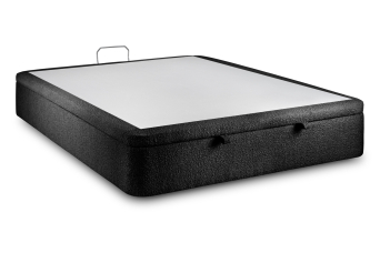 Sommier Coffre 160x200 cm - Bouclette - Noir