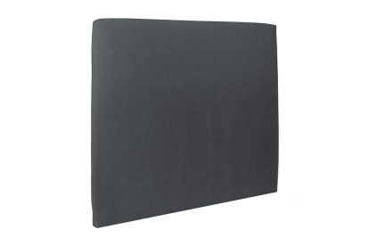 Lit 2x 100x200 cm - Sommier tapissier H35 cm + tête de lit tapissée - Tissu Velours Gris Anthracite