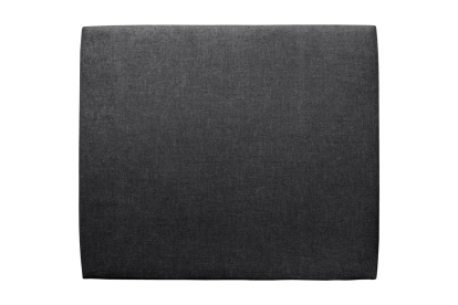 Tête de lit 200 cm Tapissée - Tissu Toile Natté Noir
