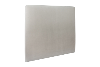 Tête de lit 140 cm Tapissée - Tissu Velours Gris Clair