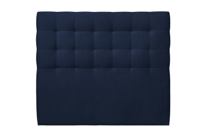 Tête de lit 135 cm Capitonnée - Tissu Velours Bleu Ocean