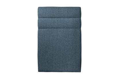 Tête de lit 90 cm Lignes - Tissu Bouclette Bleu