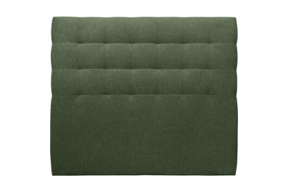 Tête de lit 200 cm Capitonnée - Tissu Toile Natté Vert Kaki