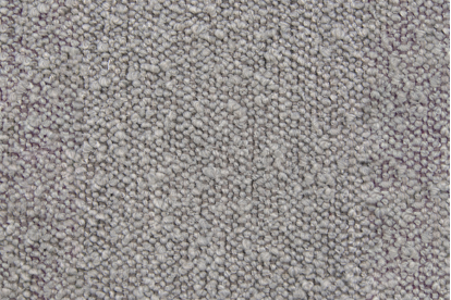 Lit 140x190 cm - Sommier à lattes H29 cm + tête de lit à lignes - Tissu Bouclette Gris