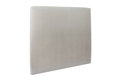 Tête de lit 135 cm Tapissée - Tissu Velours Gris Clair