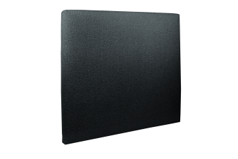Tête de lit 200 cm Tapissée - Tissu Bouclette Noir
