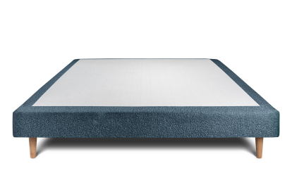 Sommier Tapissier 160x200 cm - H29 cm - Bouclette - Bleu