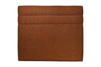 Tête de lit 150 cm Lignes - Tissu Bouclette Terracotta