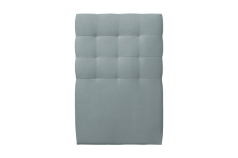 Tête de lit 90 cm Capitonnée - Tissu Velours Gris Bleute