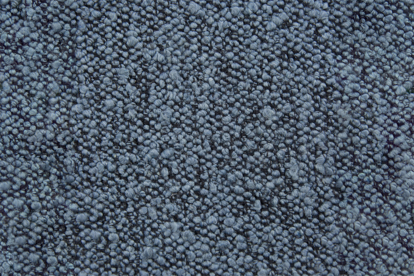Lit 90x200 cm - Sommier tapissier H35 cm + tête de lit capitonnée - Tissu Bouclette Bleu