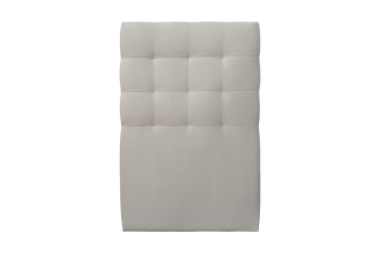 Tête de lit 90 cm Capitonnée - Tissu Velours Gris Clair
