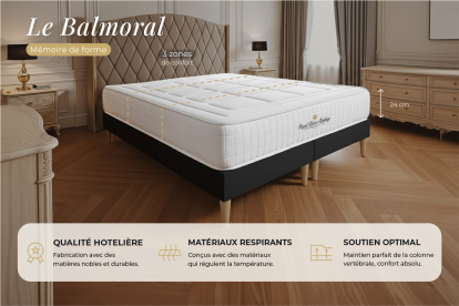 Matelas 180x200 cm Mémoire de forme - Balmoral