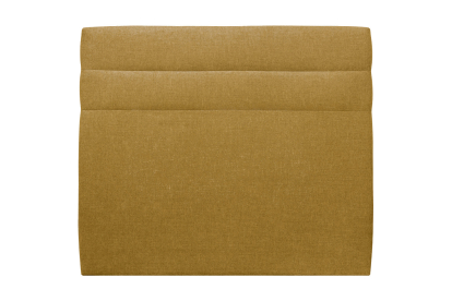 Tête de lit 200 cm Lignes - Tissu Toile Natté Jaune